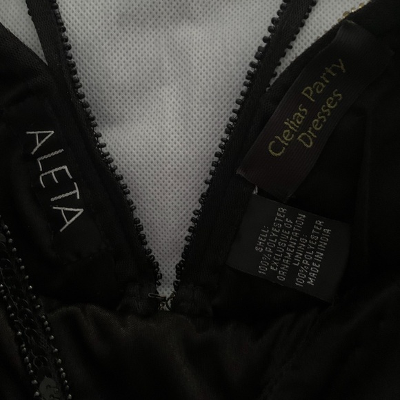 COPY - ELETA Black & Gold Butterfly, Fully Beaded & Sequined Prom Dress - Picture 7 of 7